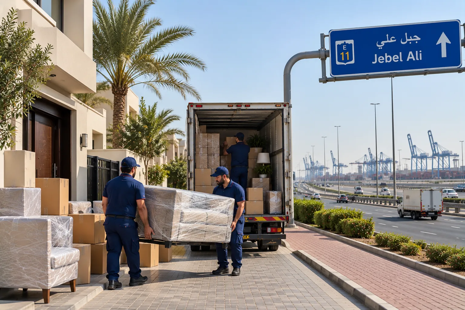Dubai to Jebel Ali Moving Service | Trusted Movers and Packers